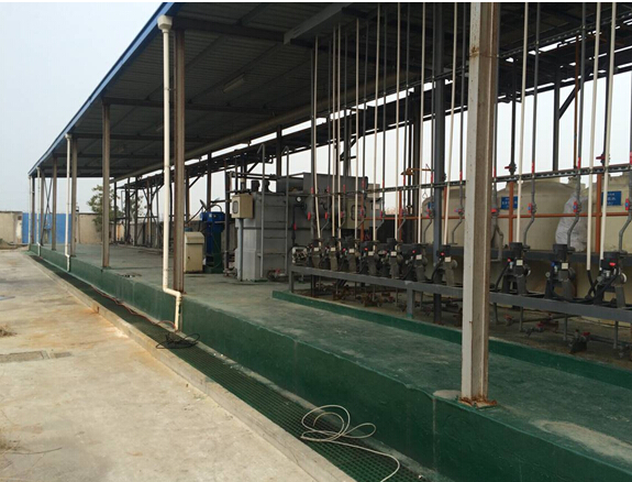 走訪(fǎng)蘇州某公司電解銅廢水處理工程現(xiàn)場(chǎng)