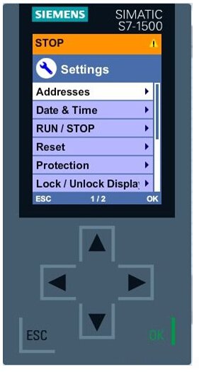 如何通過(guò)顯示面板修改自動(dòng)化系統(tǒng)S7-1500的IP地址