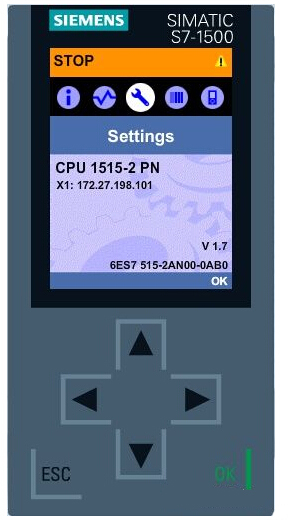 如何通過(guò)顯示面板修改自動(dòng)化系統(tǒng)S7-1500的IP地址