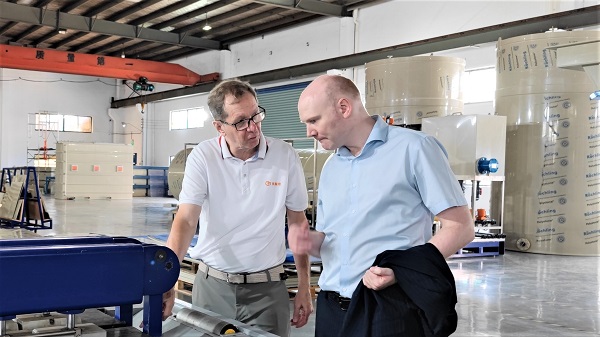 荷蘭貿(mào)易促進委員會南京代表處訪問依斯倍環(huán)保