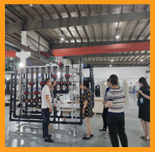 客戶參觀依斯倍車間